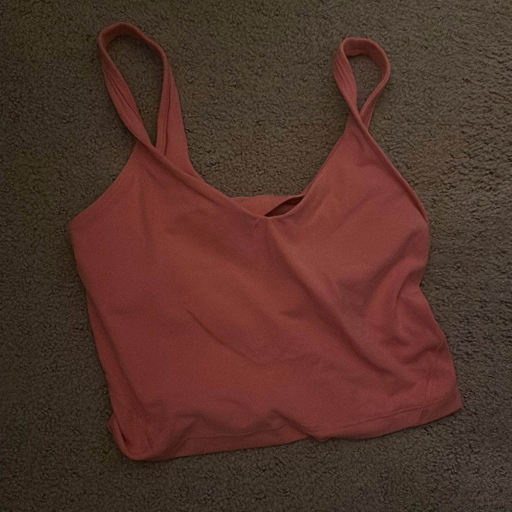 LULULEMON align salmon pink top